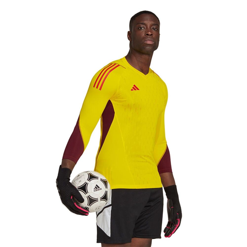 Adidas Tiro 23 Pro LS Goalkeeper Soccer Jersey Yellow Mens Medium slim HK7662